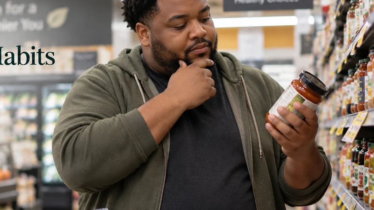An MHR Club member comparing everyday grocery choices.