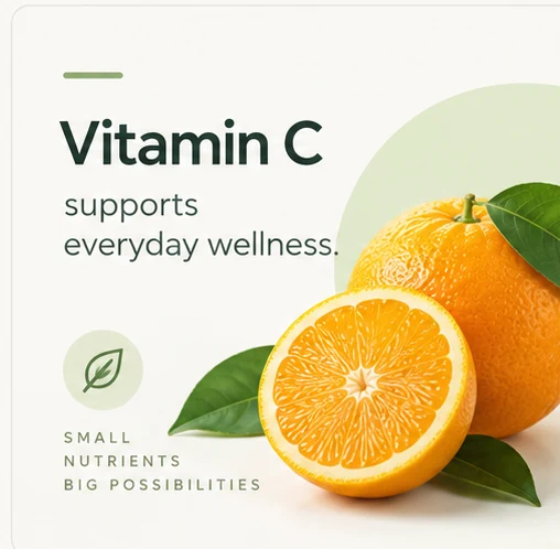 Vitamin C supports everyday wellness.