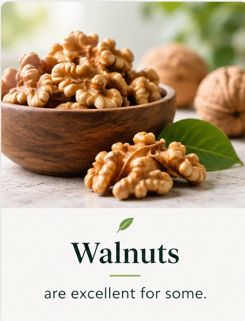 Walnuts — are excellent for some.